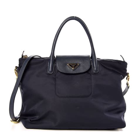 prada royal blue quilted tessuto nylon saffiano|PRADA Tessuto Nylon Saffiano Tote Royal Blue .